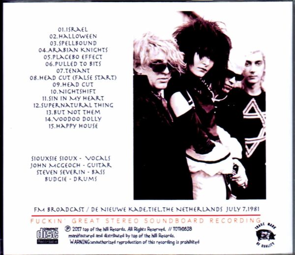 Siouxsie and the Banshees/Netherlands 1981 - Image 2