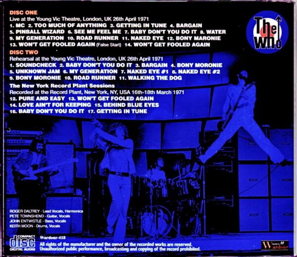 The Who/London,UK 1971 & more Outtakes,Reharsals - Image 2