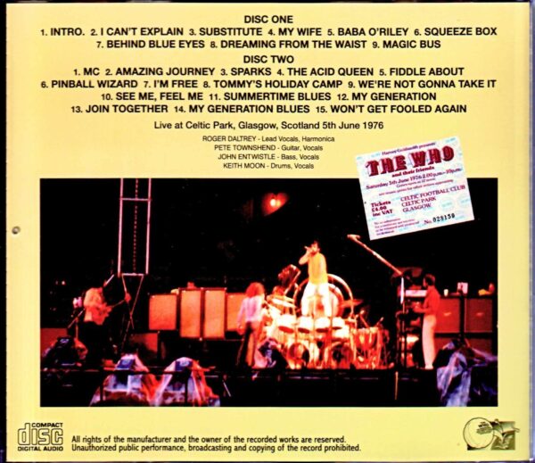 The Who/Scotland,UK 1976 - Image 2