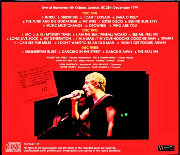 The Who/London,UK 1979 Complete - Image 2