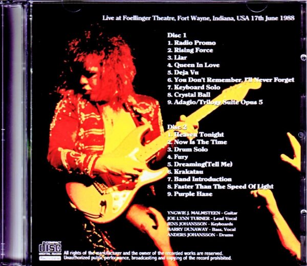 Yngwie J. Malmsteen's Rising Force/IN,USA 1988 - Image 2