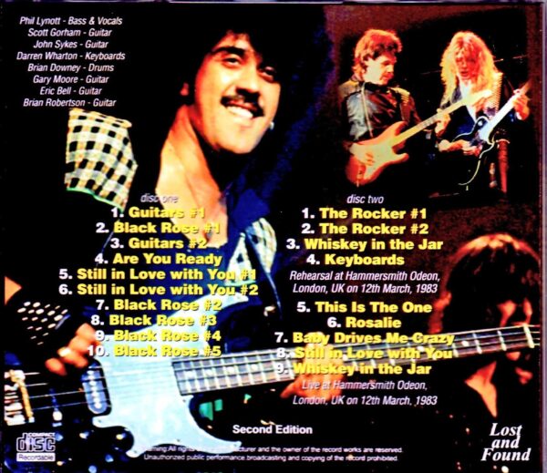 Thin Lizzy/London,UK 1983 Rehearsals - Image 2