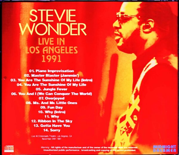 Stevie Wonder/CA, USA 1991 - Image 2