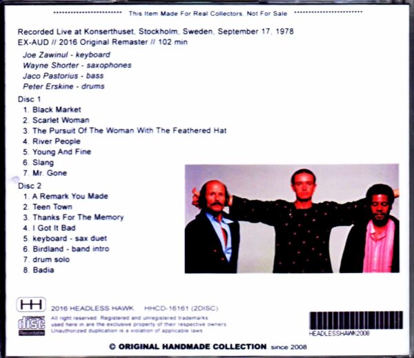 Weather Report/Sweden 1978 - Image 2