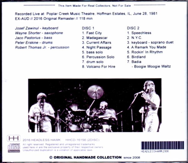 Weather Report/IL, USA 1981 - Image 2