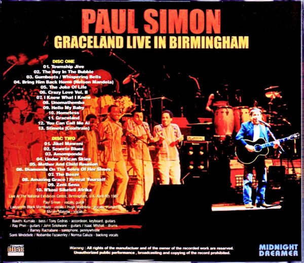 Paul Simon/UK 1987 - Image 2