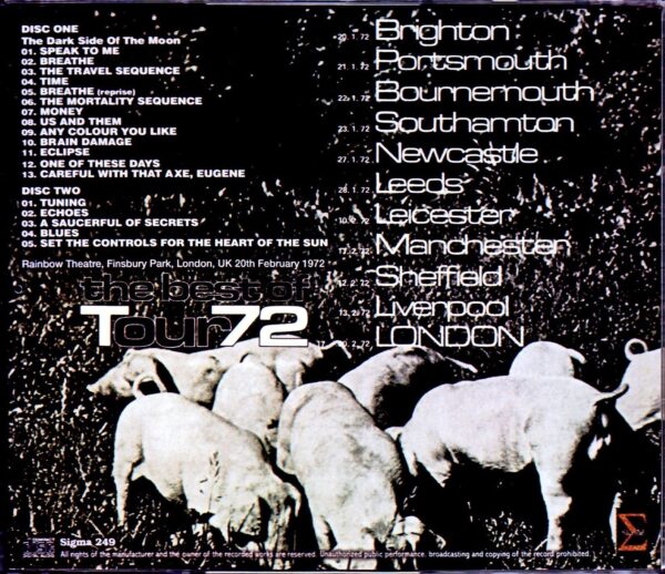 Pink Floyd/London,UK 1972 3Source Mix - Image 2