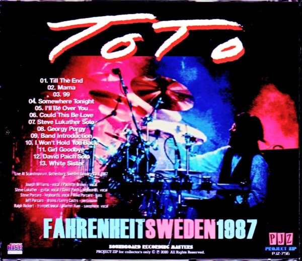 Toto/Sweden 1987 - Image 2