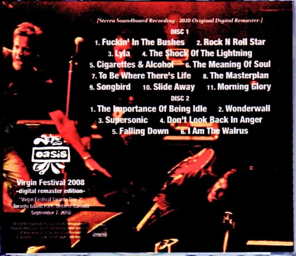 Oasis/Canada 2008 Remastered - Image 2