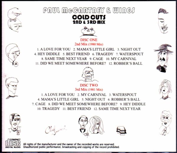 Paul McCartney,Wings/Cold Cuts 2nd & 3rd Mix - Image 2