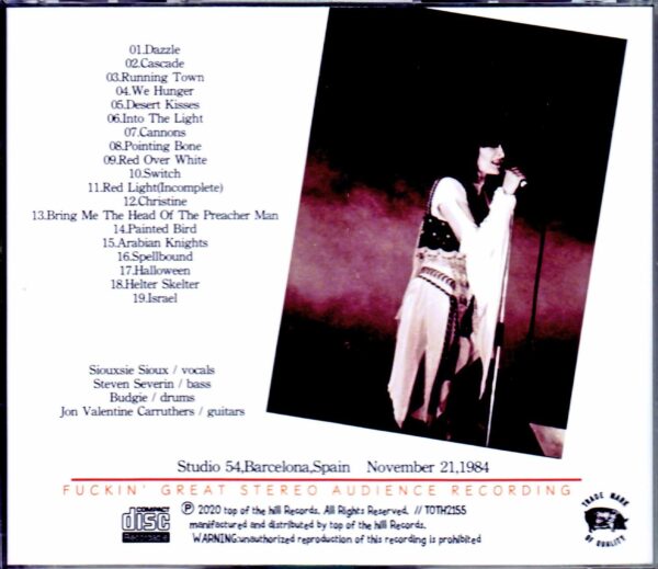 Siouxsie and the Banshees/Spain 1984 - Image 2