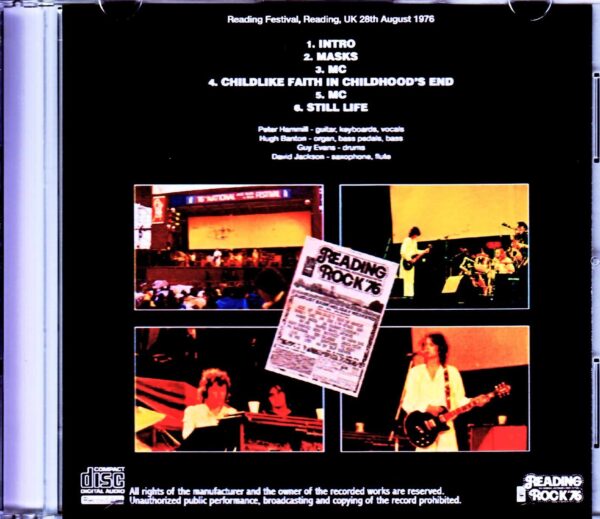 Van Der Graaf Generator/UK 1976 - Image 2