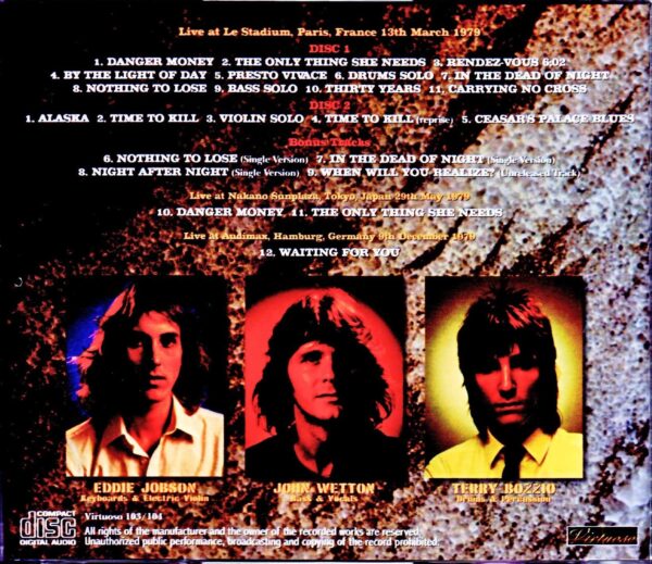 UK John Wetton,Eddie Jobson/France 1979 Upgrade - Image 2