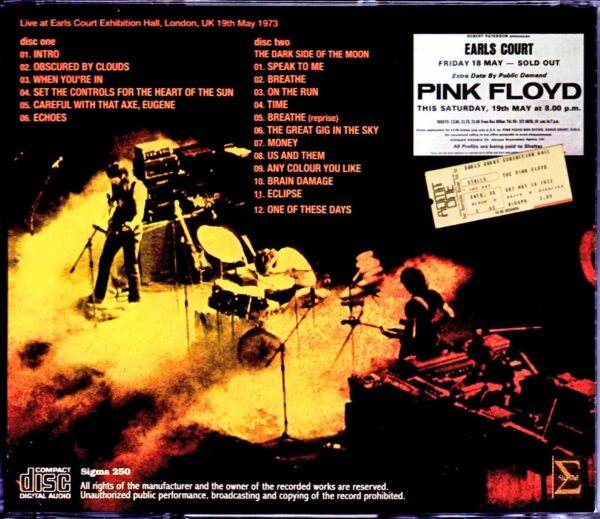 Pink Floyd/London,UK 5.19.1973 Recorder2 - Image 2