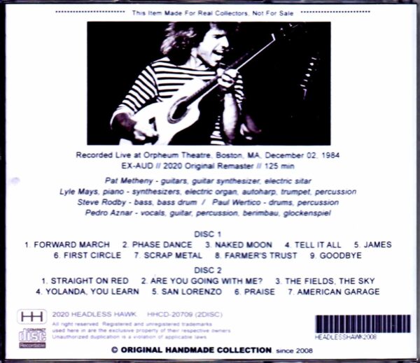 Pat Metheny Group,Lyle Mays/MA,USA 1984 - Image 2