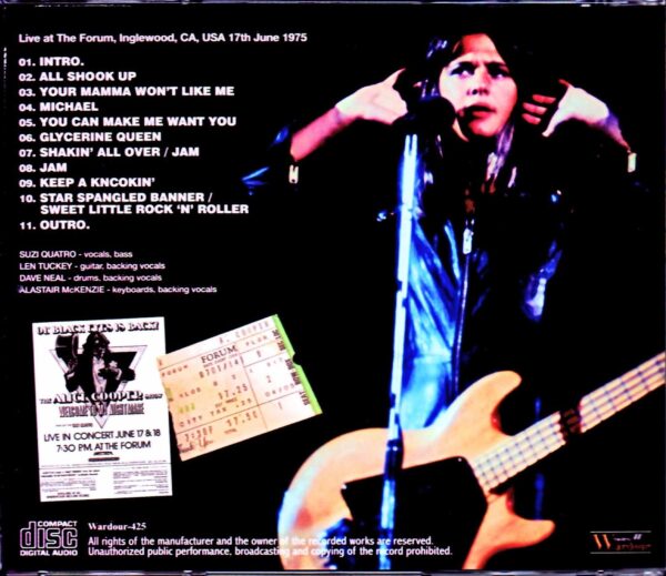 Suzi Quatro/CA,USA 1975 Mike Millard Master Cassette - Image 2