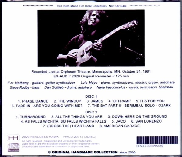 Pat Metheny Group,Lyle Mays/MN,USA 1981 - Image 2