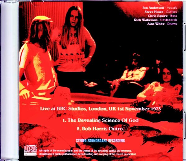 Yes/London,UK 1973 Studio Sessions - Image 2