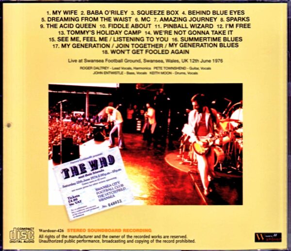 The Who/UK 1976 Upgrade - Image 2