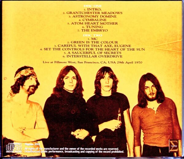 Pink Floyd/CA,USA 4.29.1970 Best Sound & Edition - Image 2