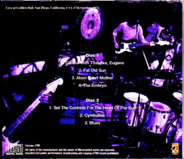 Pink Floyd/CA,USA 10.17.1971 - Image 2