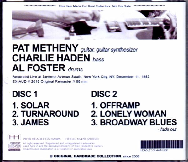 Pat Metheny Trio/NY,USA 1983 - Image 2