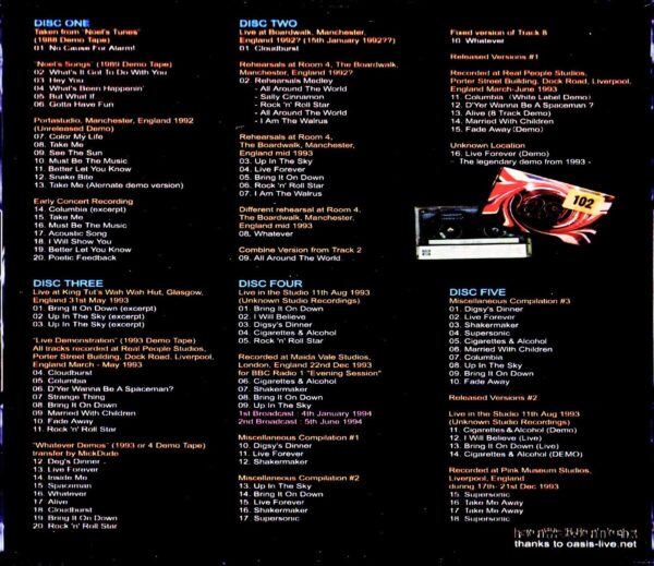 Oasis/Everything the Band Recorded Between 1988-1993 - Image 2