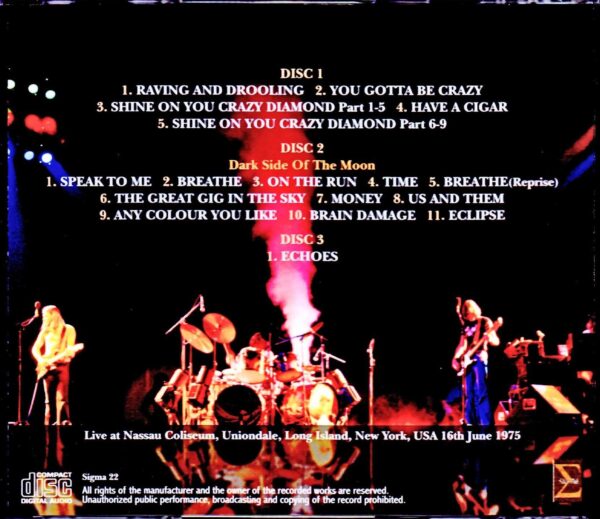 Pink Floyd/NY,USA 6.16.1975 - Image 2