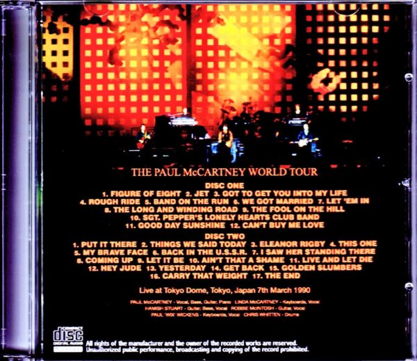 Paul McCartney/Tokyo,Japan 3.7.1990 - Image 2