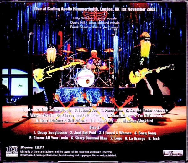 ZZ Top/London,UK 2002 - Image 2
