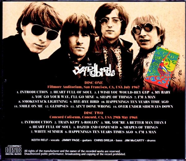 Yardbirds/CA,USA 1967 & 1968 New Source - Image 2