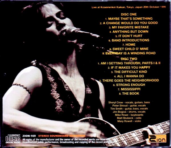 Sheryl Crow/Tokyo,Japan 10.20.1999 New Source - Image 2