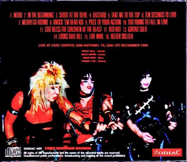 Motley Crue/TX,USA 1983 Upgrade - Image 2