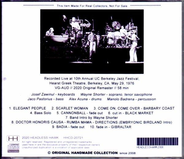 Weather Report,Jaco Pastorius/CA,USA 1976 - Image 2