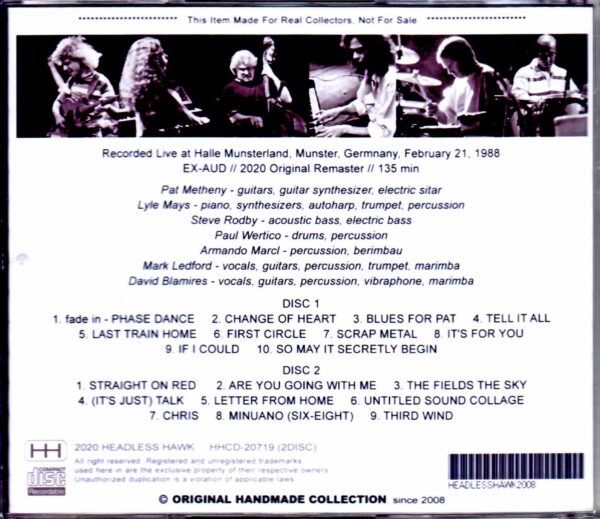 Pat Metheny Group,Lyle Mays/Germany 1988 - Image 2