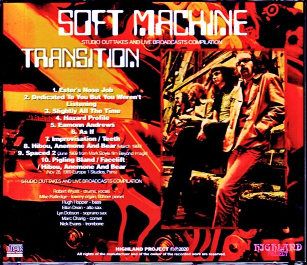 Soft Machine, Robert Wyatt/Studio Outtakes and Live Broadcast Compilation - Image 2