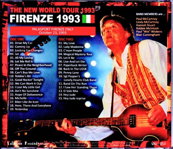 Paul McCartney/Florence, Italy 1993 Complete version - Image 2