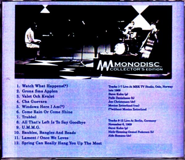 Steve Kuhn Trio, Monica Zetterlind/Norway 1969 & more - Image 2