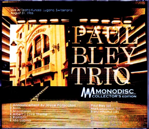 Paul Bley Trio/Switzerland 1966 - Image 2