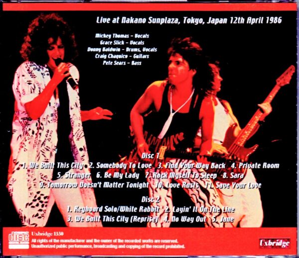 Starship/Tokyo,Japan 4.12.1986 - Image 2