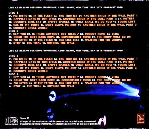 Pink Floyd/NY,USA 2.26 & 28.1980 2Days Complete - Image 2