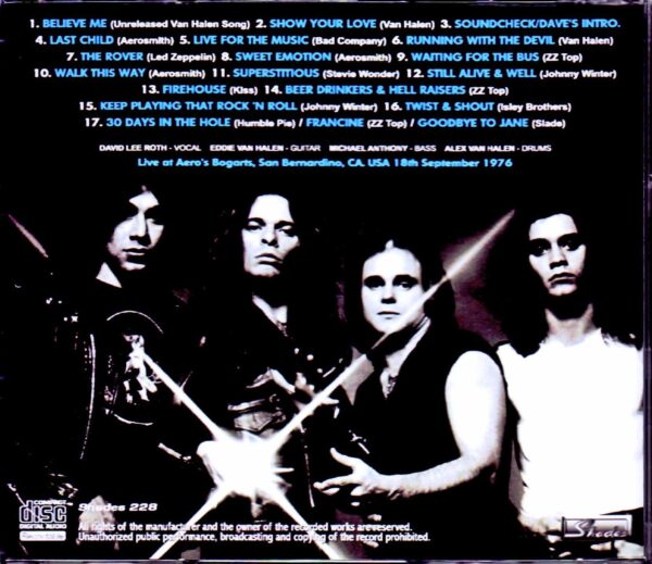 Van Halen/CA, USA 9.19.1976 - Image 2