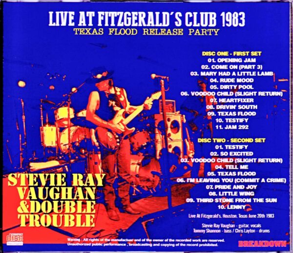 Stevie Ray Vaughan/TX,USA 1983 - Image 2