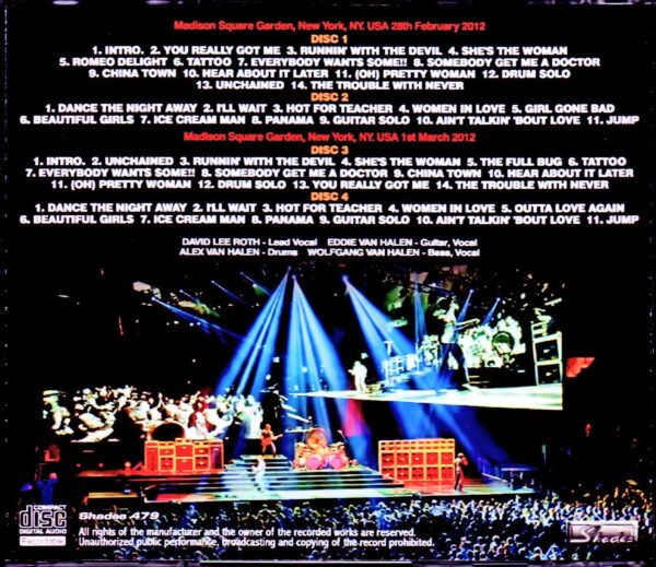 Van Halen/NY,USA 2012 2Days - Image 2