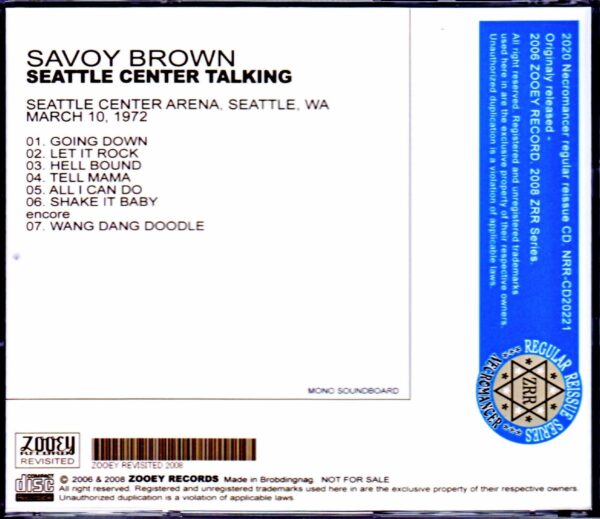 Savoy Brown/WA, USA 1972 - Image 2