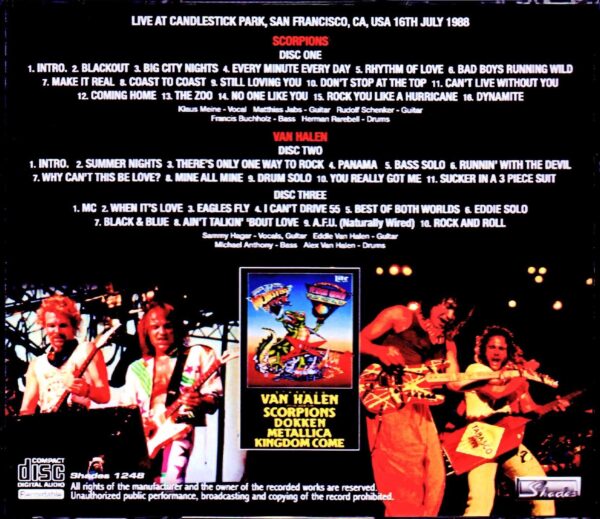 Van Halen,Scorpions/CA,USA 1988 - Image 2