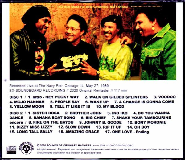 Neville Brothers/IL, USA 1989 - Image 2
