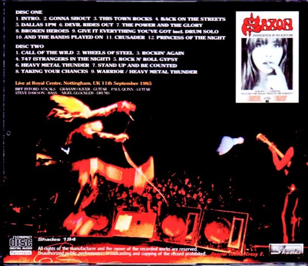 Saxon/UK 1985 - Image 2