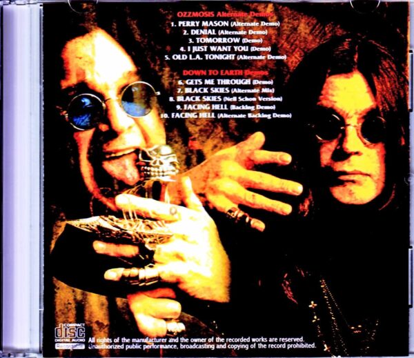 Ozzy Osbourne/Alternate Demos of Ozzmosis & Down to Earth - Image 2