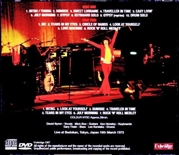 Uriah Heep/Tokyo,Japan 1973 S & V - Image 2